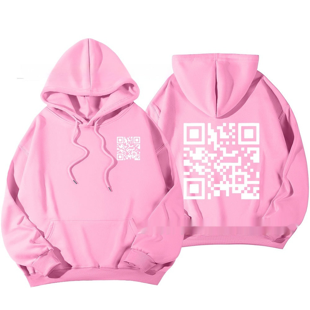F* U QR Code unisex Hoodie (tm 5XL!!)