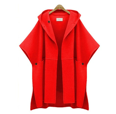Hooded Half Batwing Sleeve Cardigans