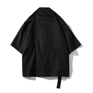 Chinese Style Short-sleeved Disc Button Shirt (tm 5XL)!!