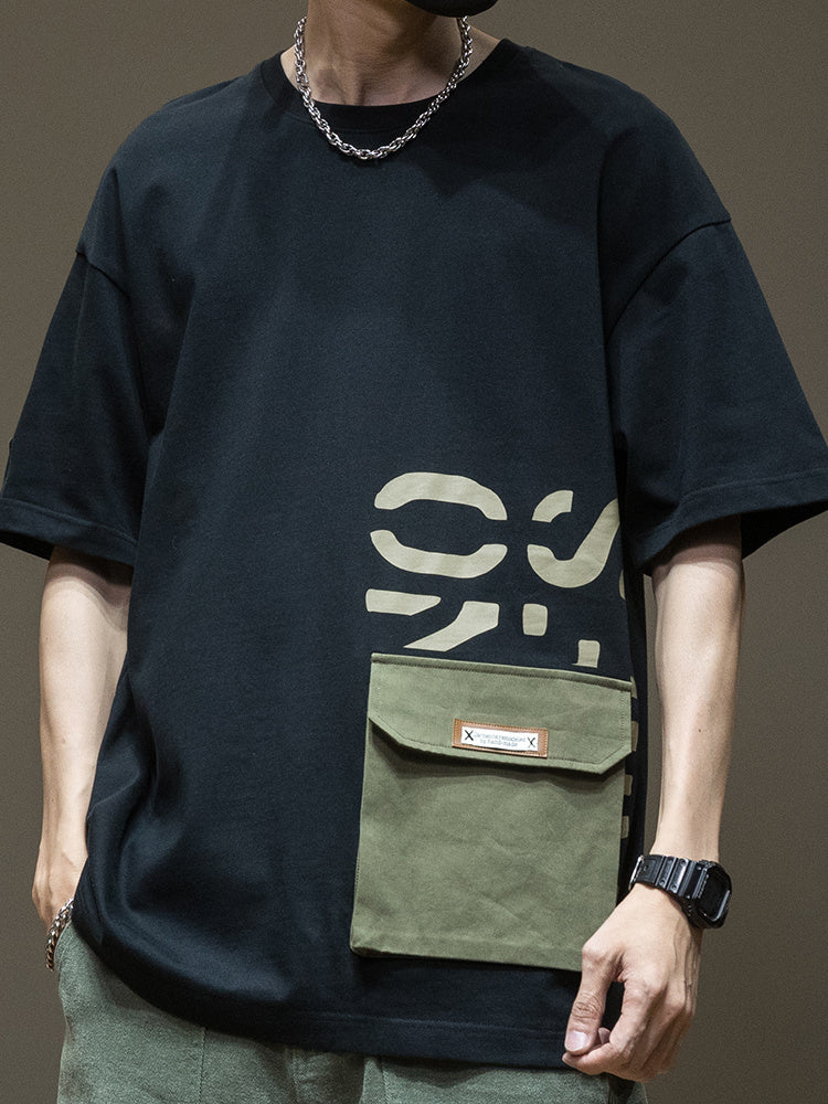 T-shirt With Pocket (tm 5XL)!!