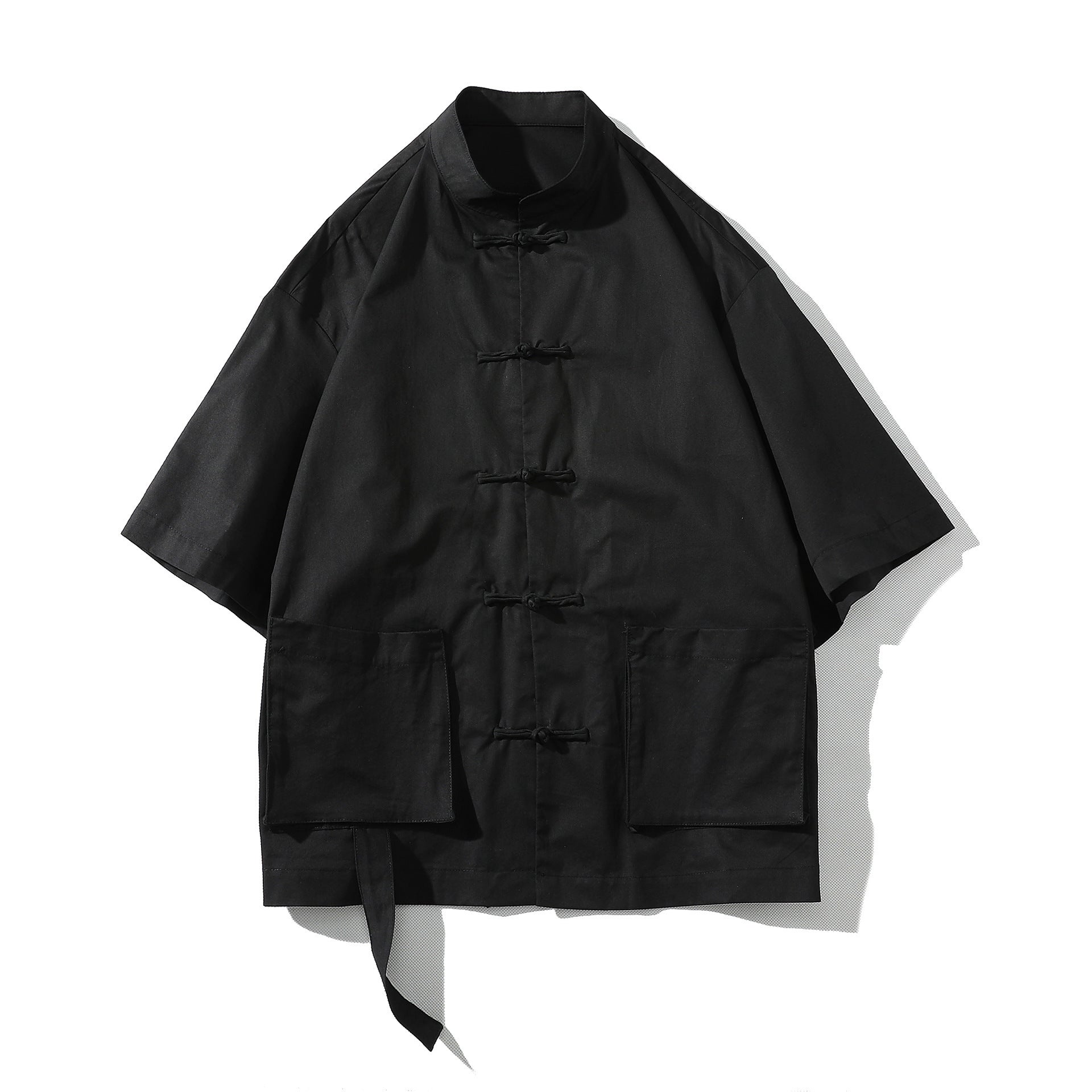 Chinese Style Short-sleeved Disc Button Shirt (tm 5XL)!!