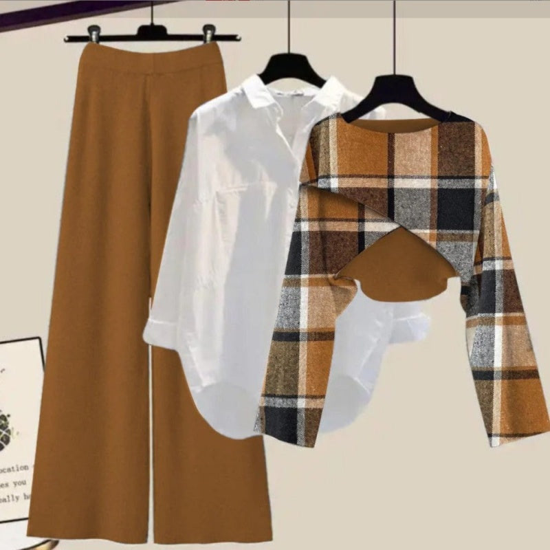 Casual Hooded  Two-piece Suit (EXCL witte blouse!)
