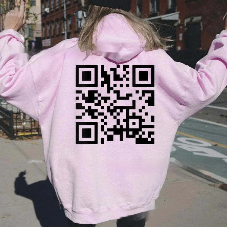 F* U QR Code unisex Hoodie (tm 5XL!!)