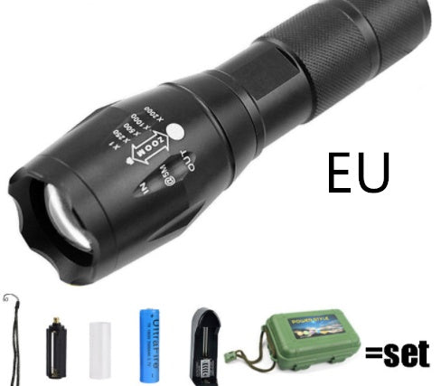 Rechargeable  Waterproof  Super Bright Flashlight