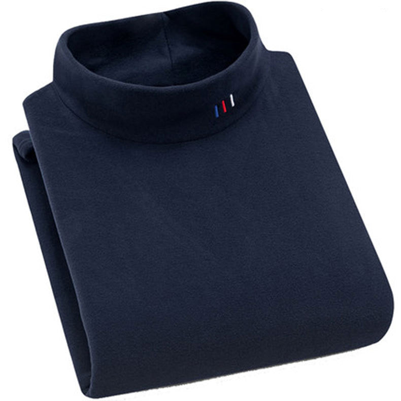 Half High Collar Slim Shirt
