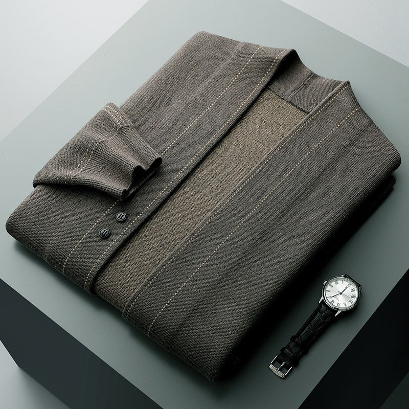 Line Knitted  Cashmere Coat