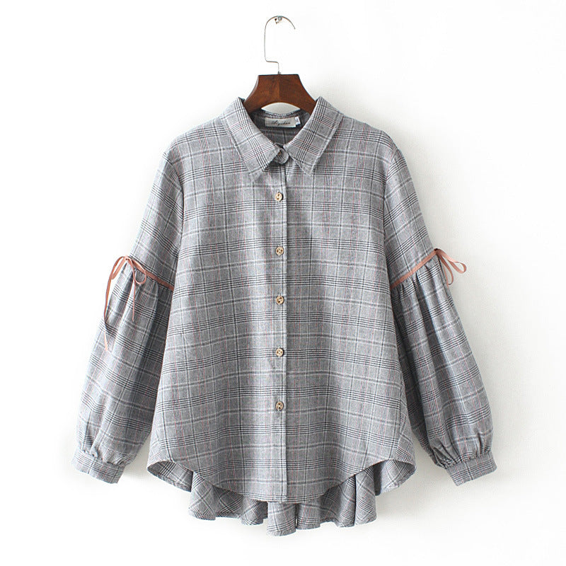 ladies plaid shirt ( XL - 4XL)