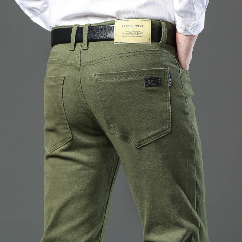 Casual Pants (Stretch) Mid-high Waist