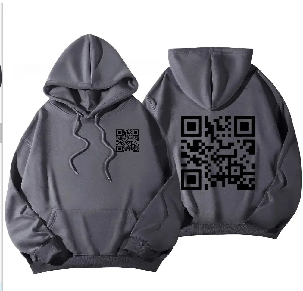 F* U QR Code unisex Hoodie (tm 5XL!!)