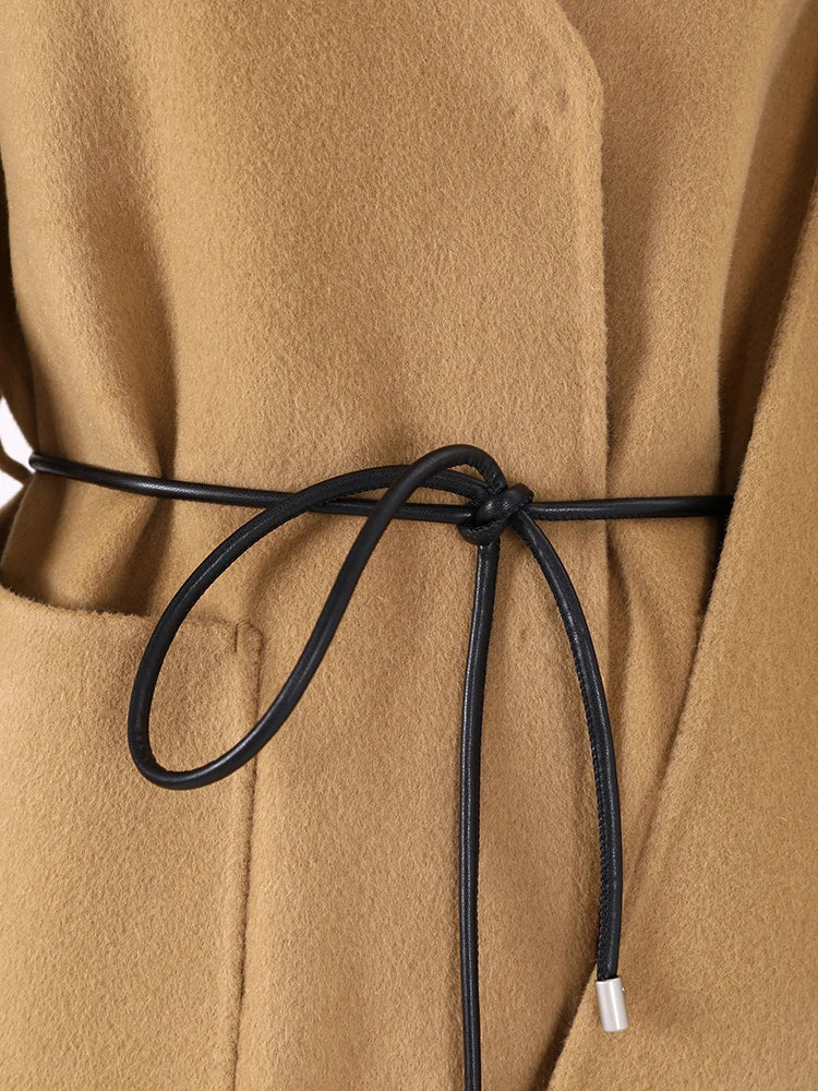 Woolen Coat Tassel Scarf