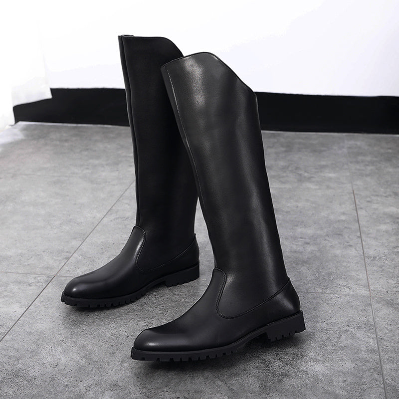 High Leather Boots (tm maat 45)!!