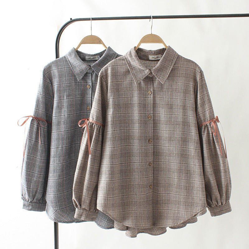 ladies plaid shirt ( XL - 4XL)