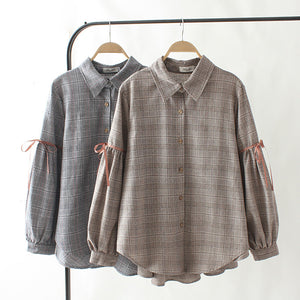 ladies plaid shirt ( XL - 4XL)