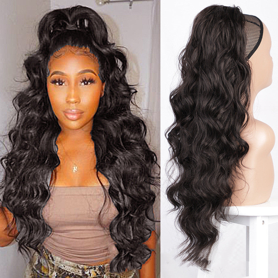 Wig Big Wave Drawstring Ponytail