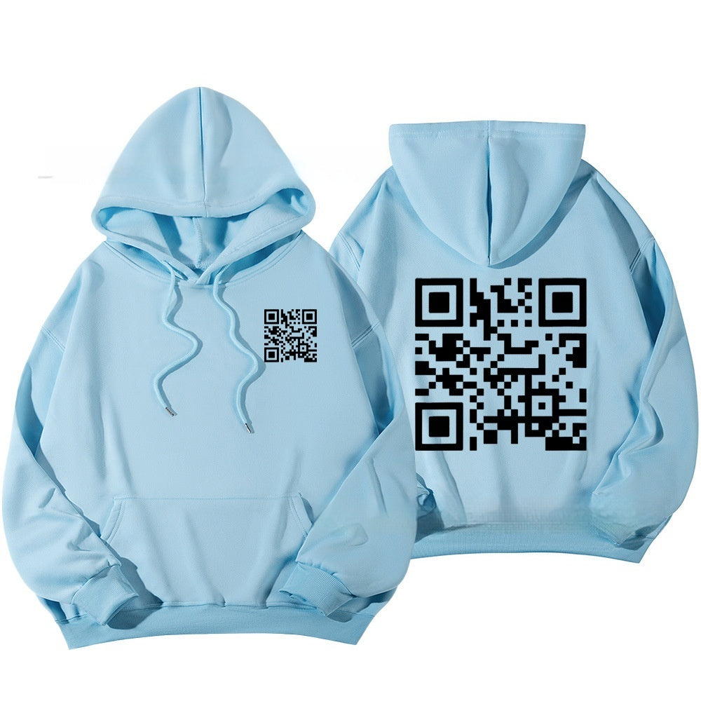 F* U QR Code unisex Hoodie (tm 5XL!!)