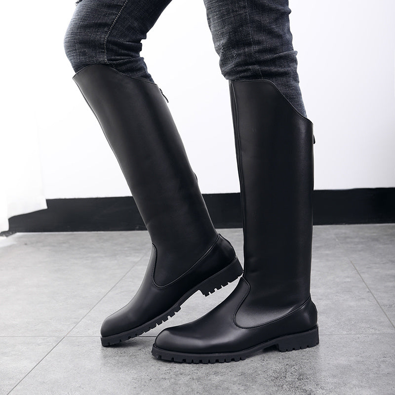 High Leather Boots (tm maat 45)!!