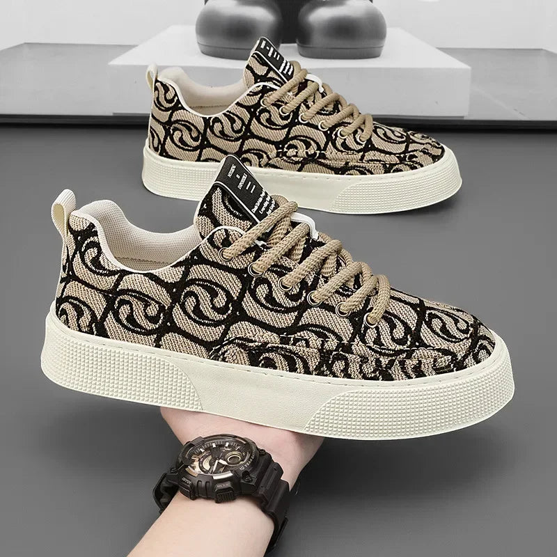 Black canvas sneakers