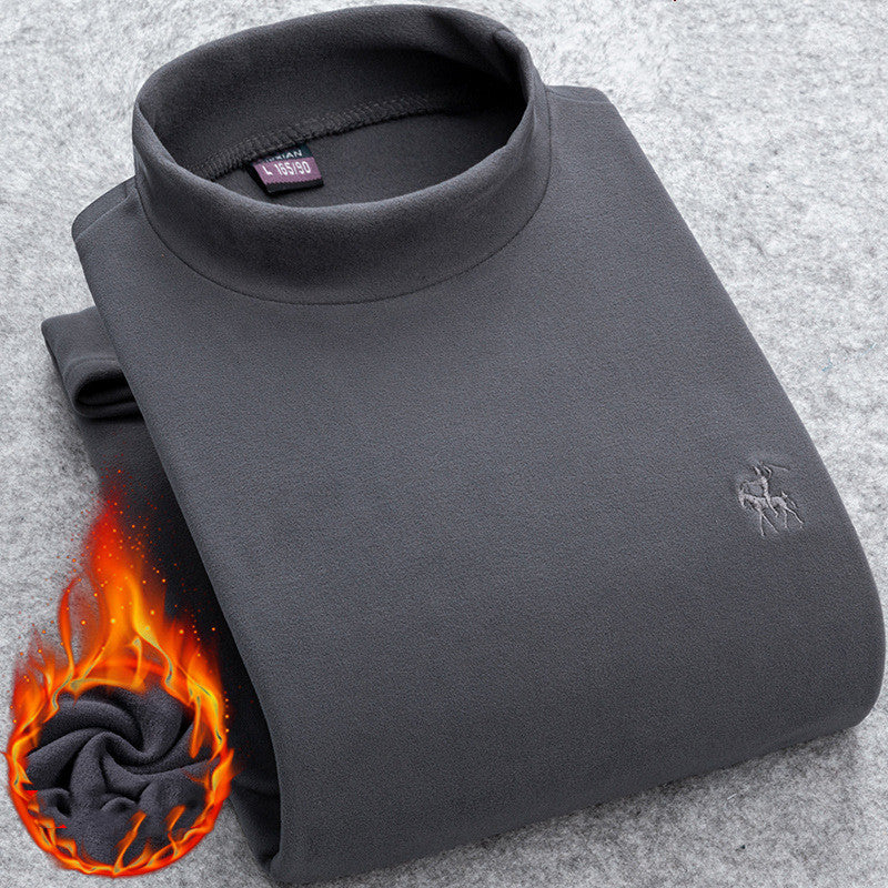 Half High Collar Slim Shirt