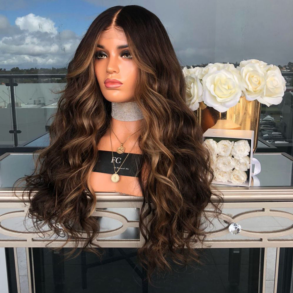 Long brown wig (syntetisch)