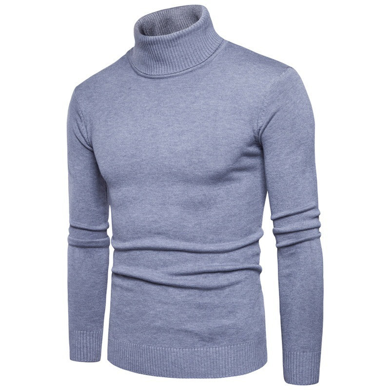 High-neck slim-fit sweater