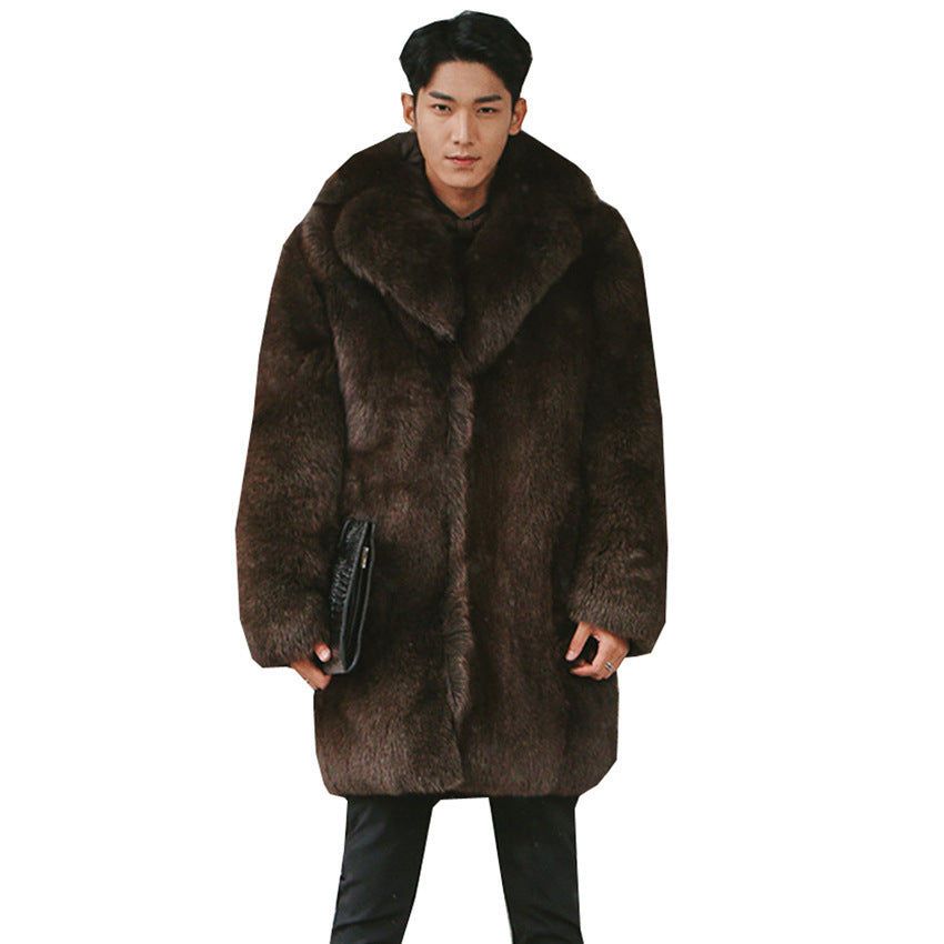 Faux Fur Trench Coat (tm 6XL)!!