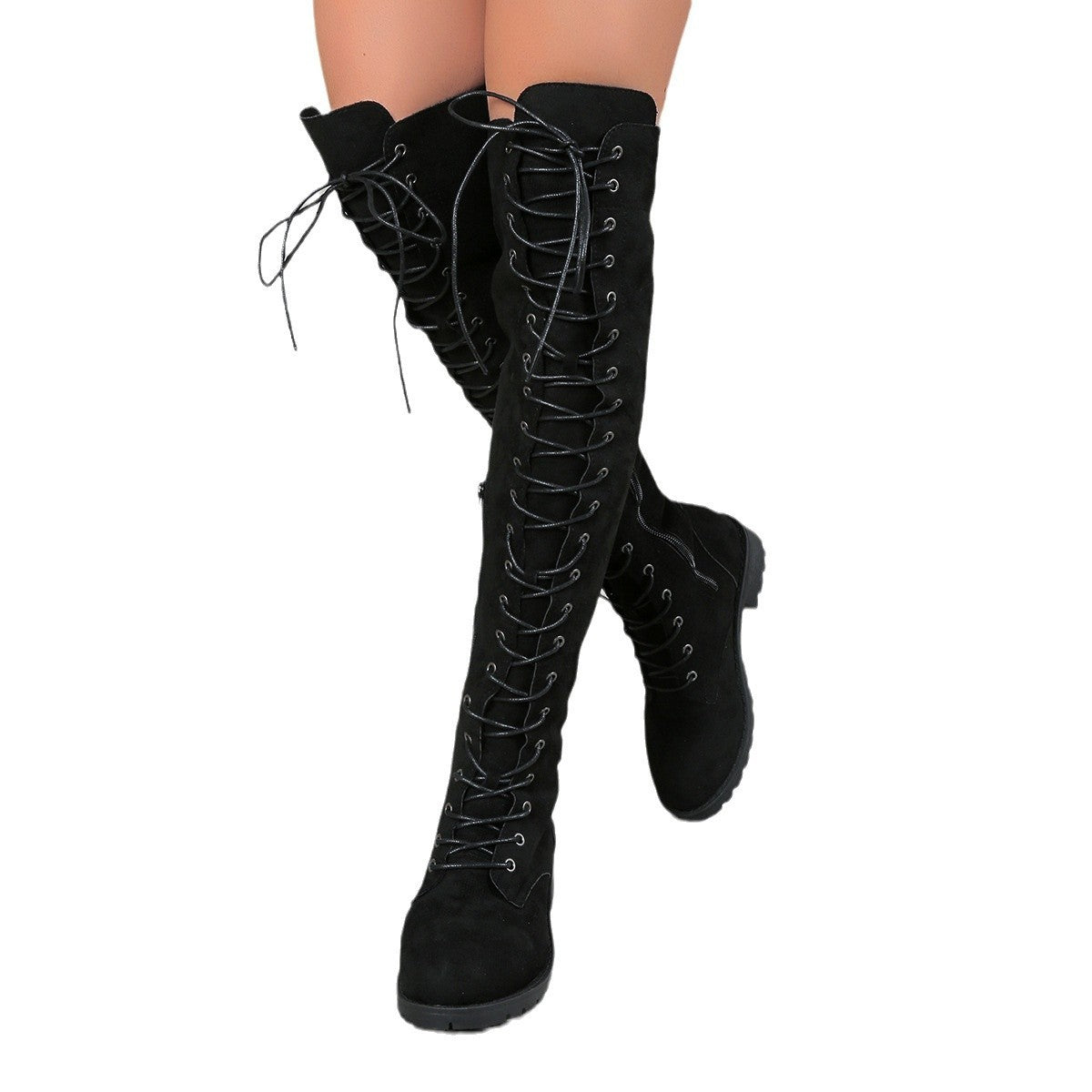 Lace-up Over The Knee Boots (tm maat 43!!)
