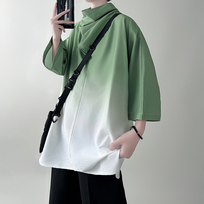 Trendy 3/4 Sleeve Shirt (tm 5XL!!)