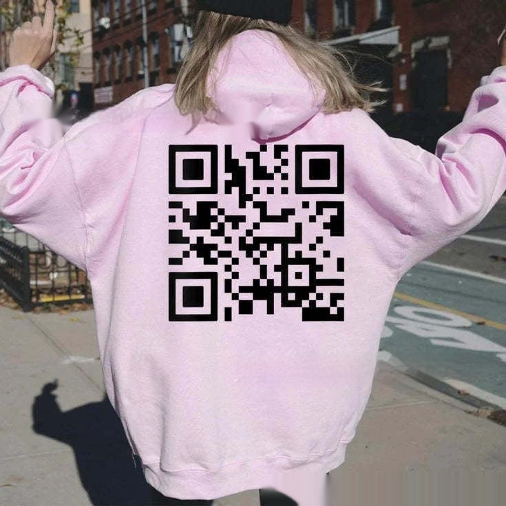 F* U QR Code unisex Hoodie (tm 5XL!!)