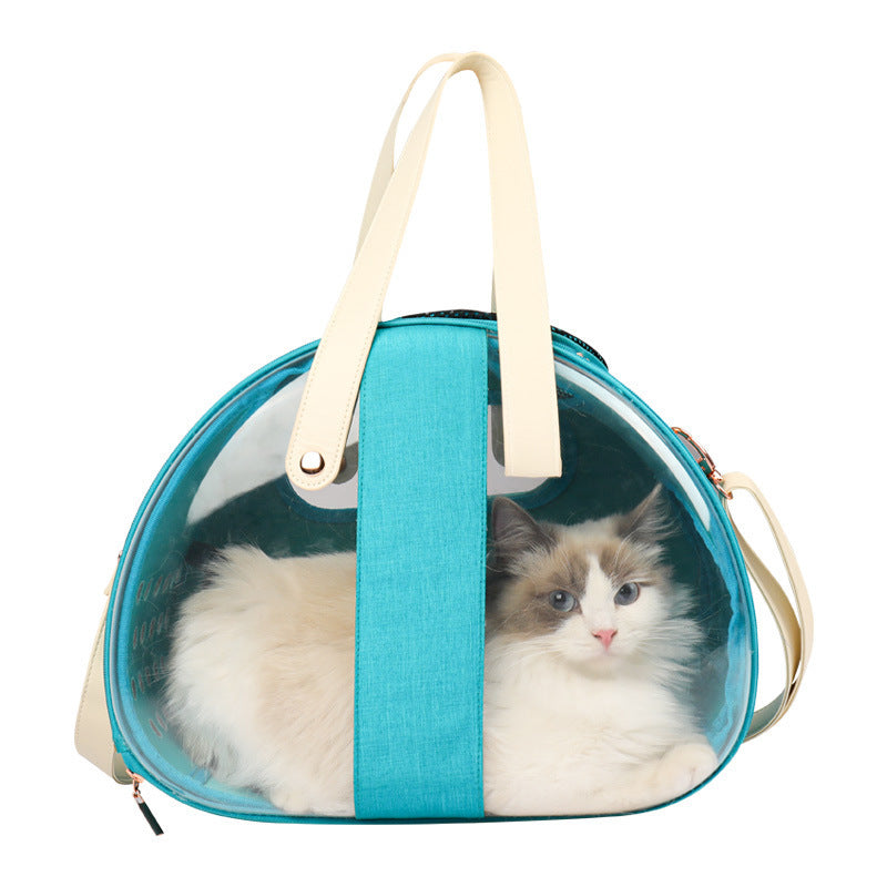 Double Transparent Cat Bag