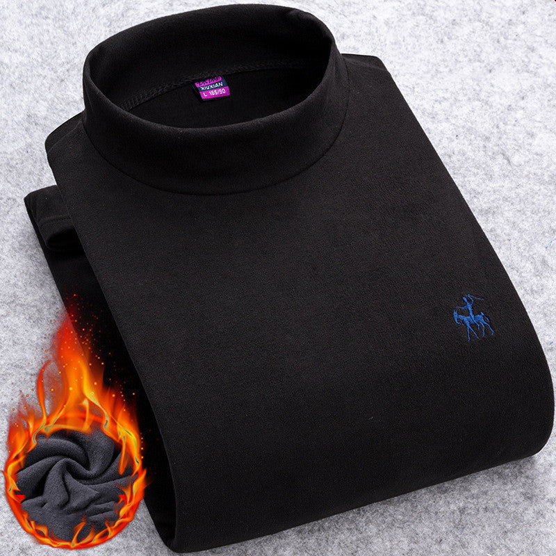 Half High Collar Slim Shirt