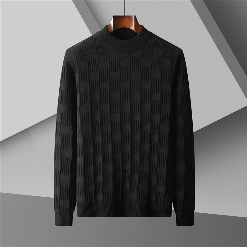 Half Turtleneck Jacquard Knitted Sweater (tm 7XL)!!