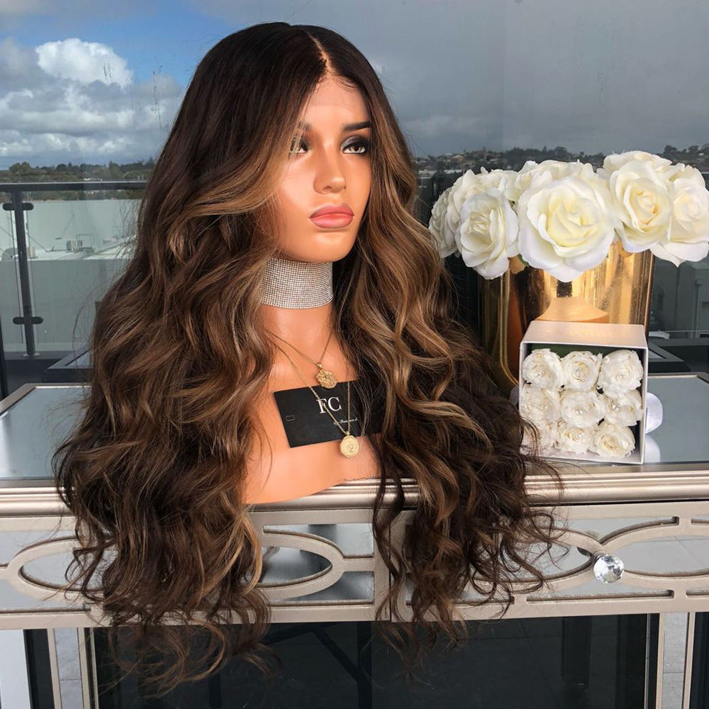 Long brown wig (syntetisch)