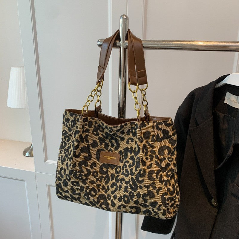 Leopard Print Tote Bag