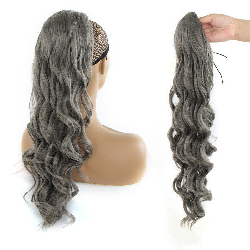 Wig Big Wave Drawstring Ponytail