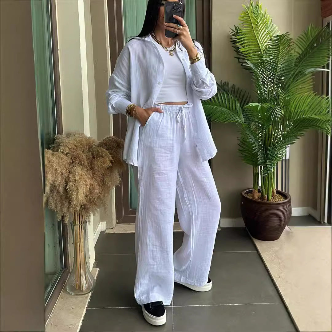 Long Sleeve Shirt Two-piece Set (tm 5XL)!!