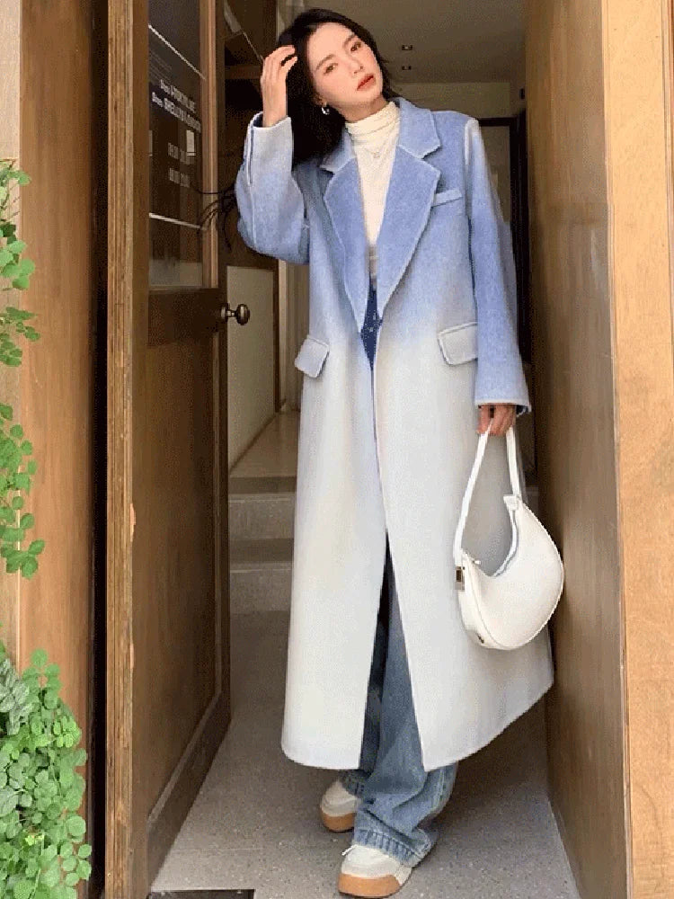 Vintage Long Woolen Coat