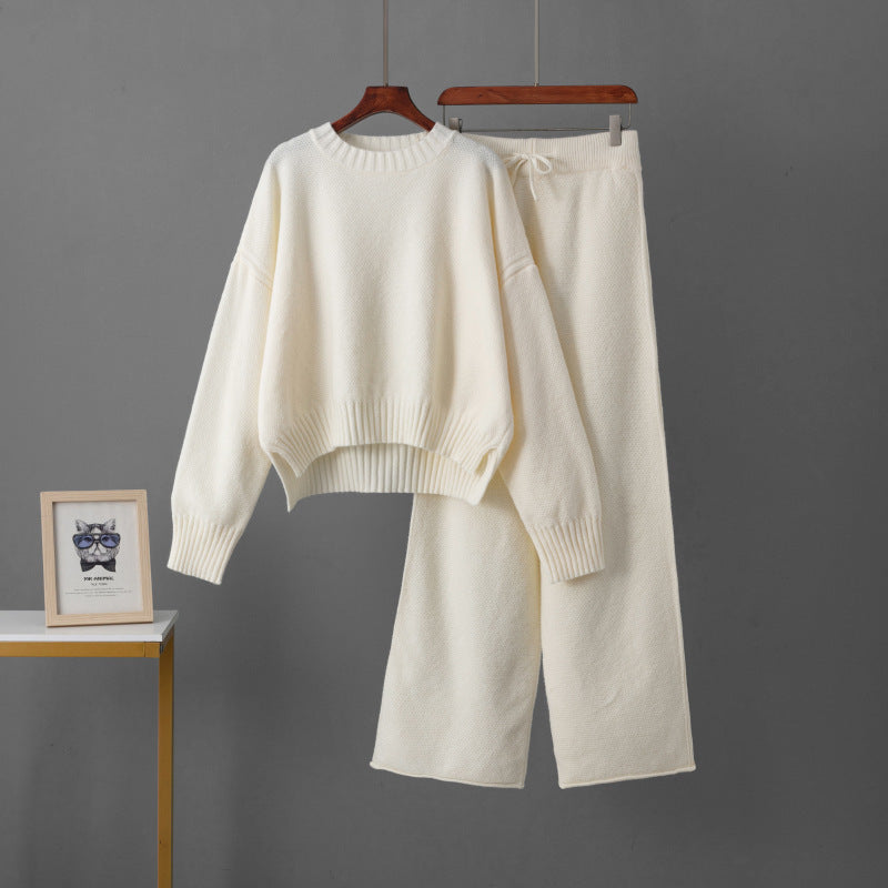 Pullover Sweater/Pants Two-piece Set