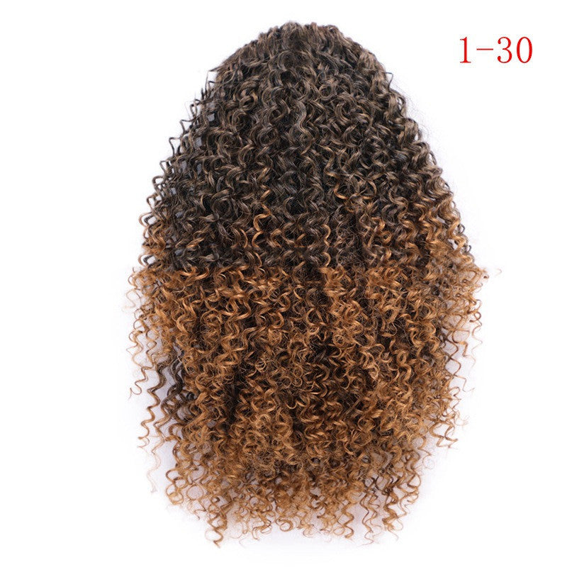 Drawstring Stretch Small Curly Wig