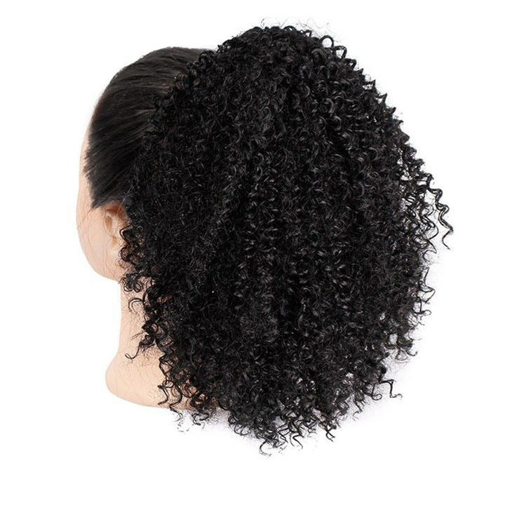 Drawstring Stretch Small Curly Wig