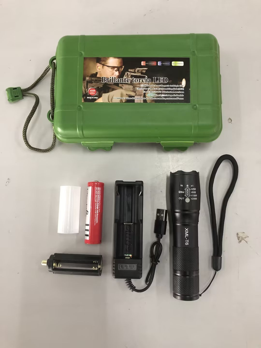 Rechargeable  Waterproof  Super Bright Flashlight