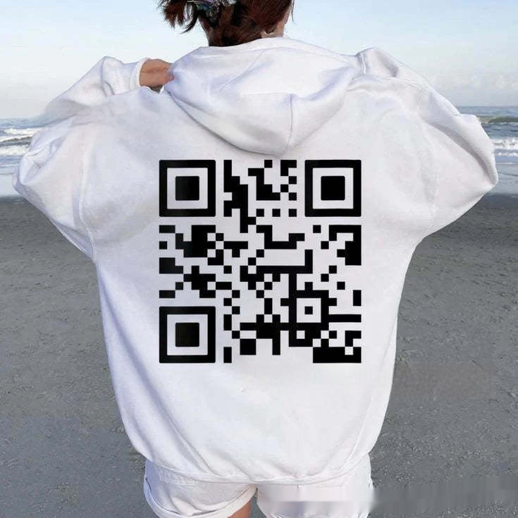 F* U QR Code unisex Hoodie (tm 5XL!!)