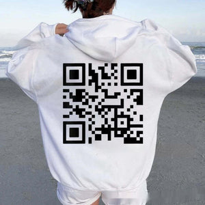 F* U QR Code unisex Hoodie (tm 5XL!!)