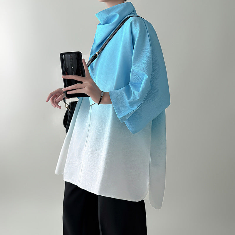 Trendy 3/4 Sleeve Shirt (tm 5XL!!)