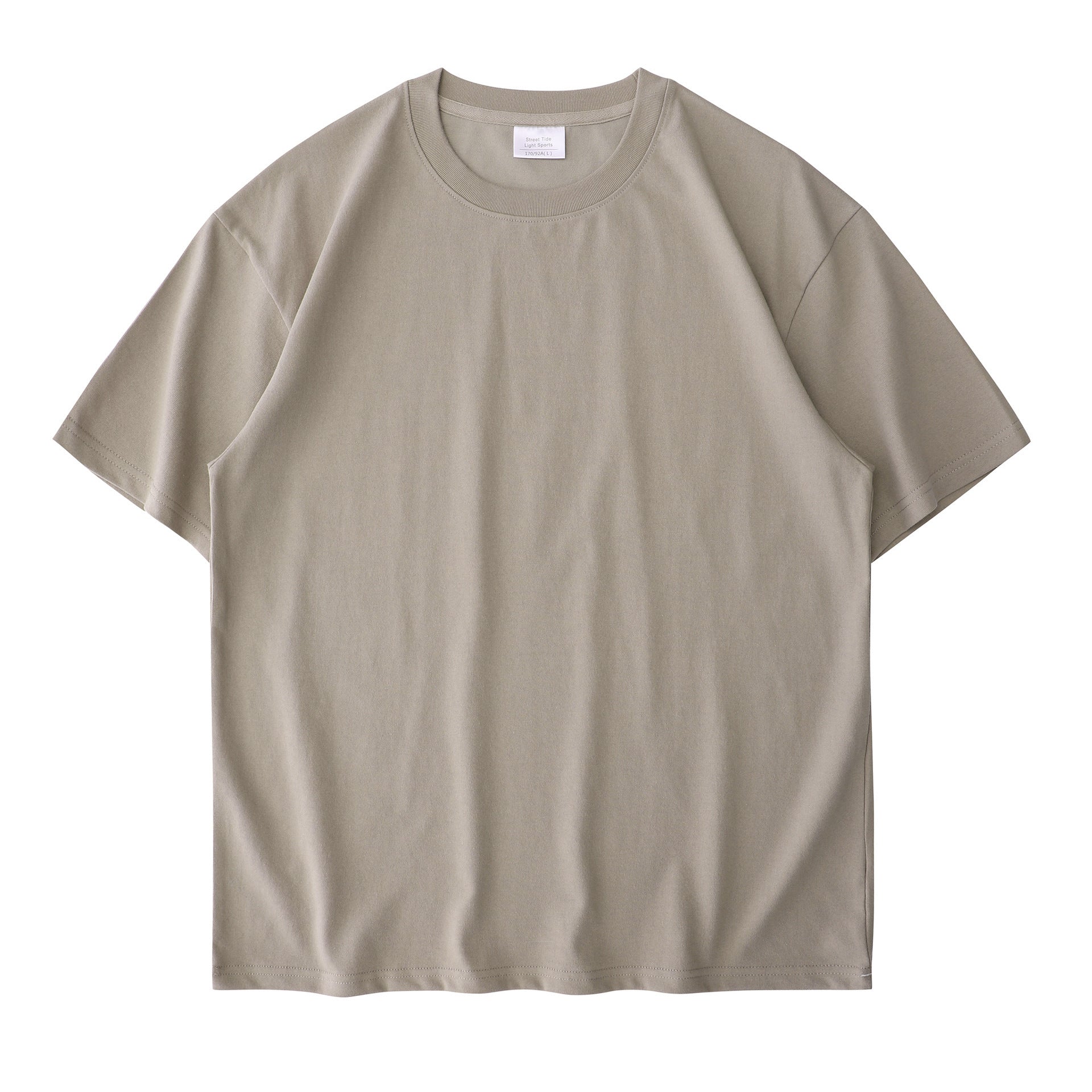 Cotton T-shirt Round Neck Thickened