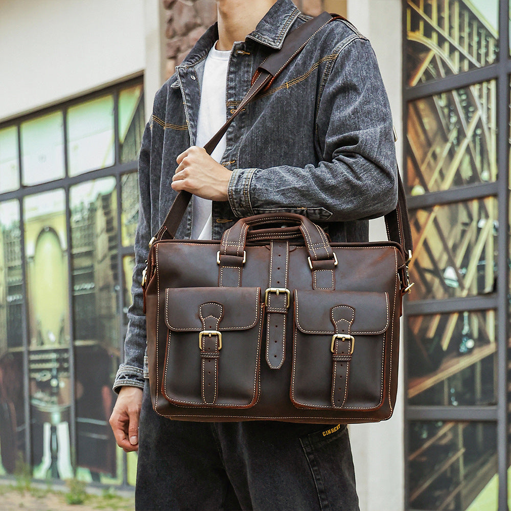 Genuine Leather Business Bag