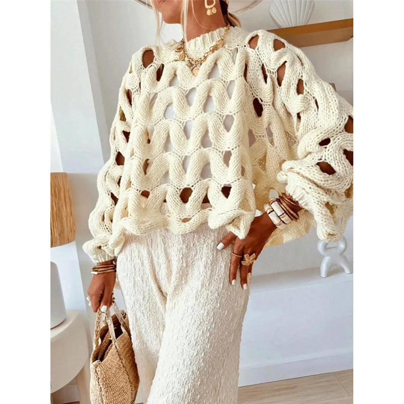 Crochet Knitted Sweater