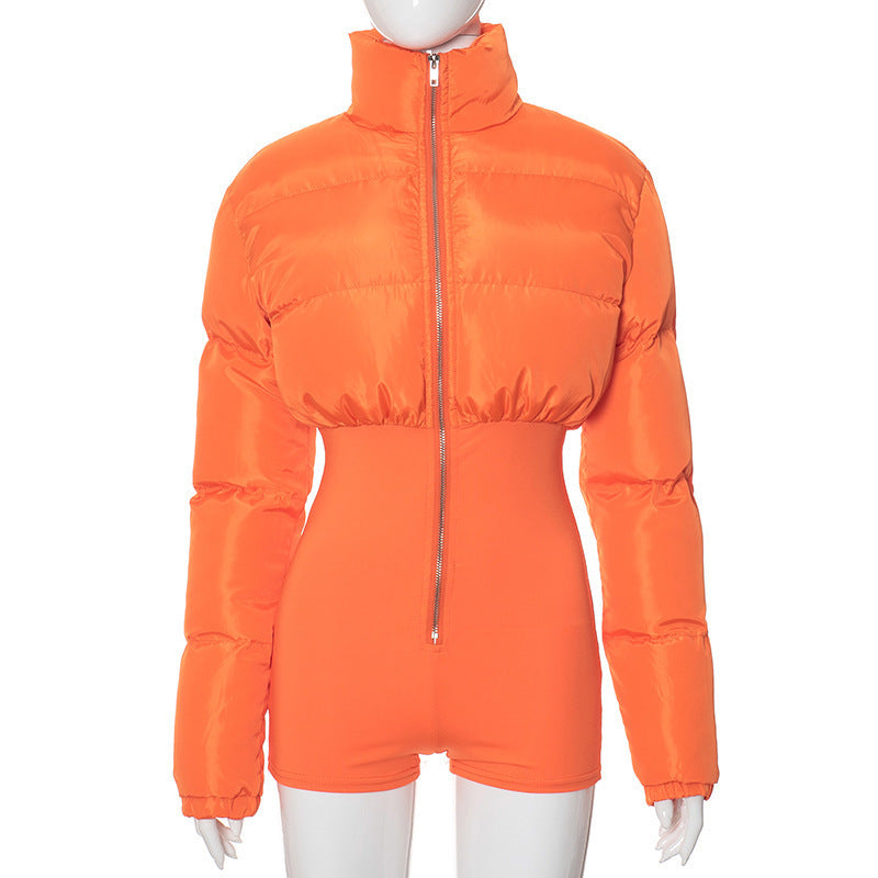 one-piece  slim fit short jacket