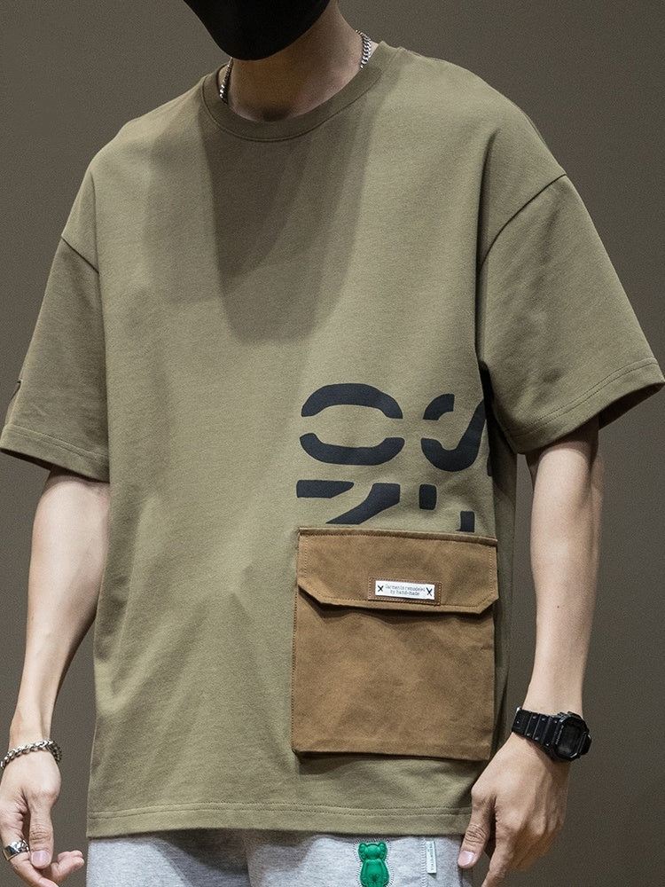 T-shirt With Pocket (tm 5XL)!!
