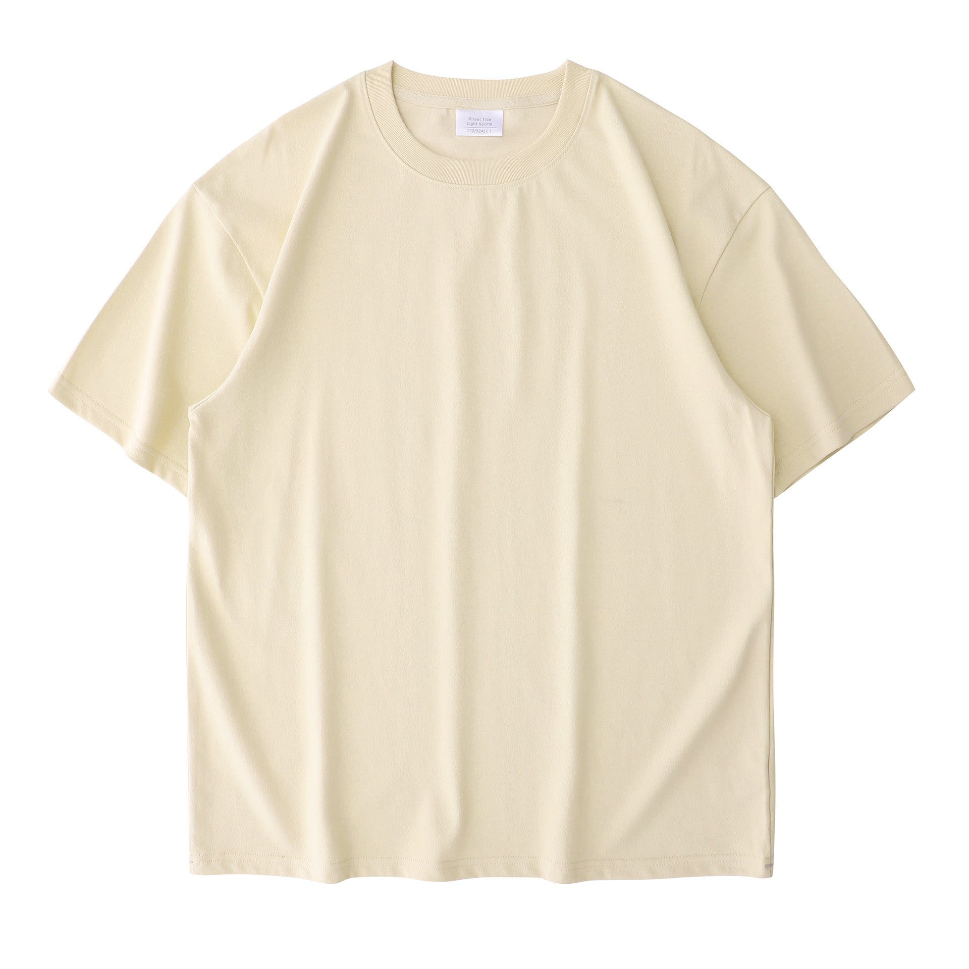 Cotton T-shirt Round Neck Thickened