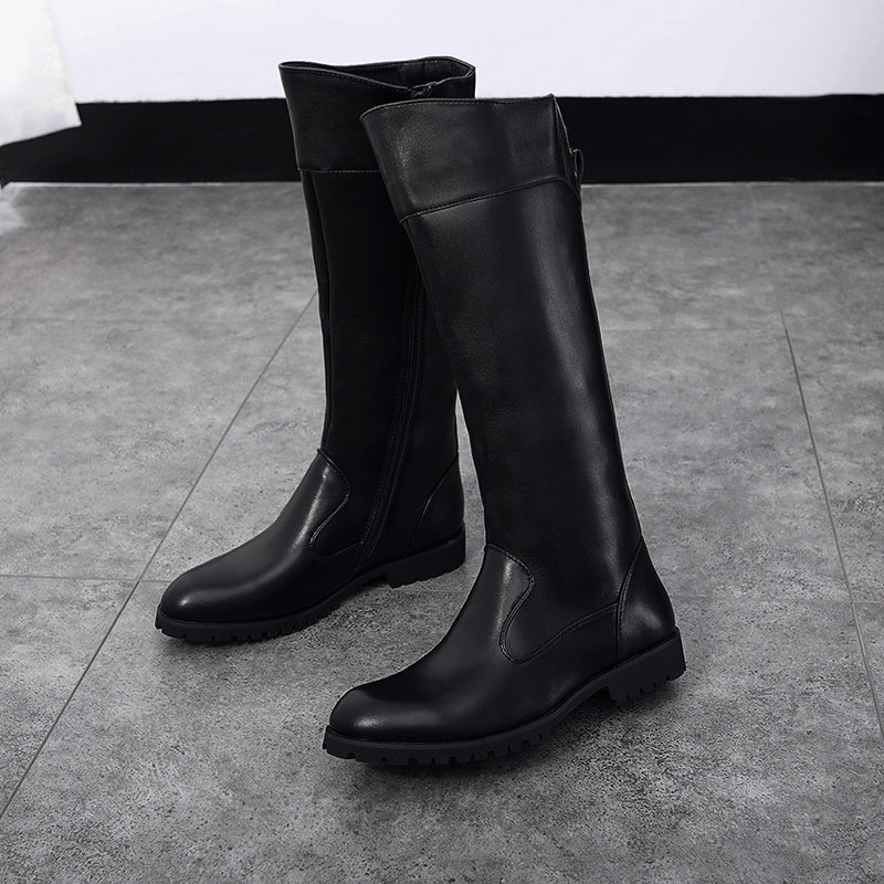 High Leather Boots (tm maat 45)!!